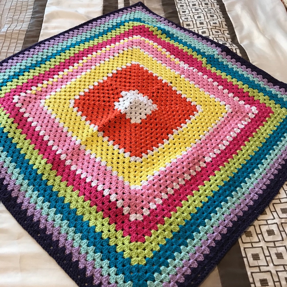 NEW Crochet Colorful Blanket for kids